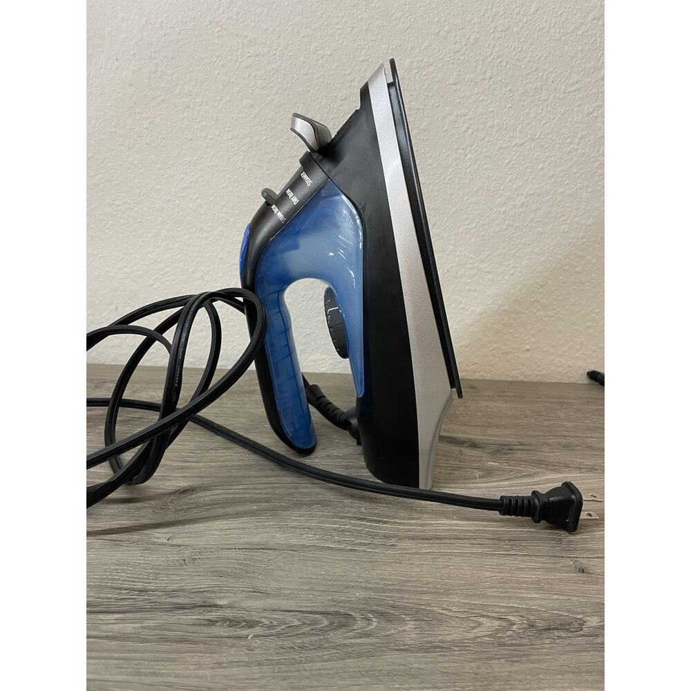 Hamilton Beach 2-in-1 Steam Iron Garment Steamer 1200W Black Blue 14525F